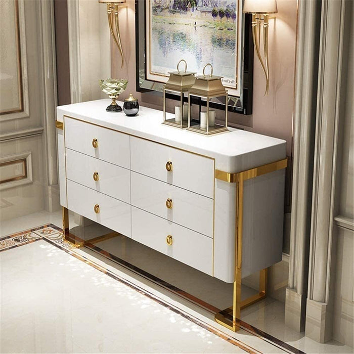 Contemporary Sideboard Buffet Server with Drawers