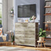 Fabric Storage Tower with 9 Drawers, Greige