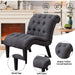 Button Tufted Slipper Chair for Any Room