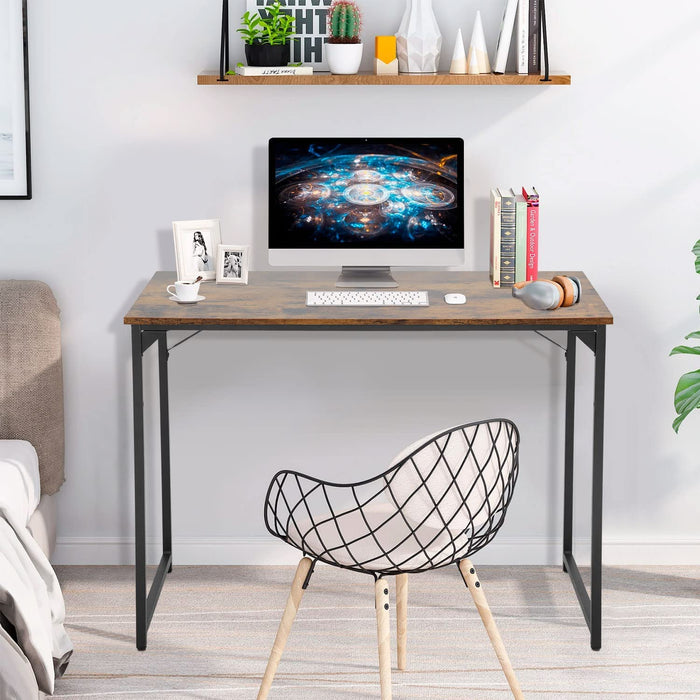 Modern Industrial Laptop Desk for Home Office