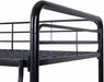 Twin over Twin Metal Bunk Bed, Black