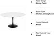 Lippa 60″ round Wood Dining Table
