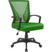 Ergonomic Green Mesh Office Chair with Armrests
