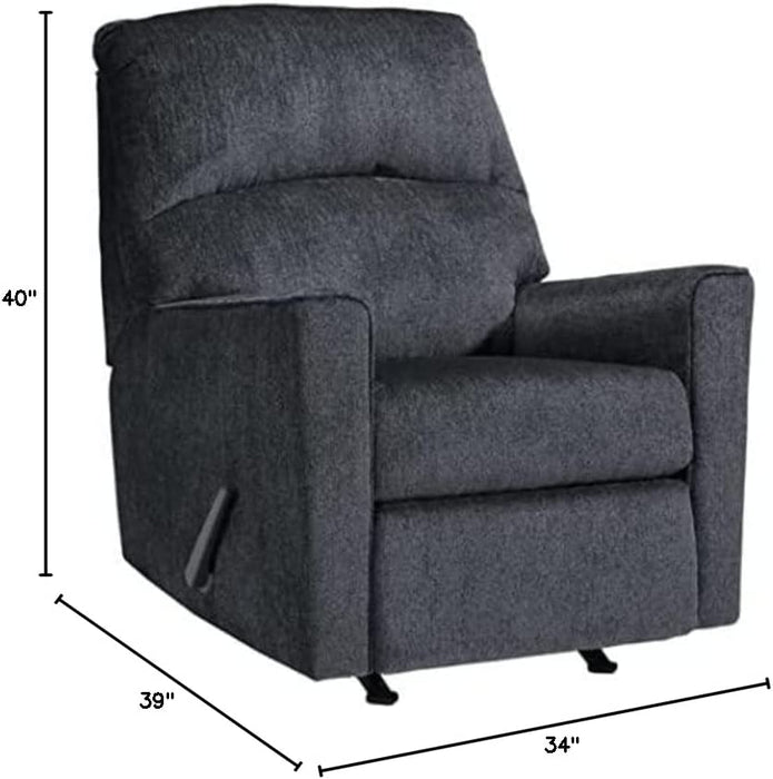 Altari Modern Nursery Manual Rocker Recliner (Light Gray)