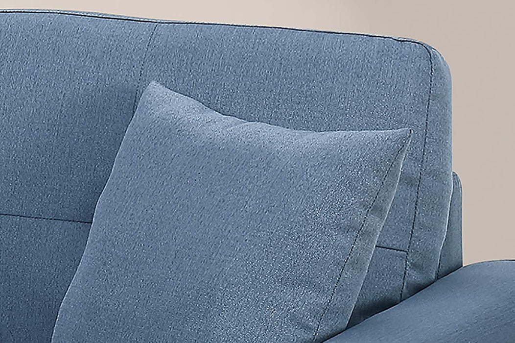 Blue Bobkona Sectional Sofa