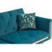 Convertible Velvet Sofa with Golden Legs for Small Spaces