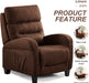 Contemporary Lounge Recliner Chair, Brown