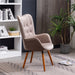 Contemporary Velvet Accent Chair in Chocolate