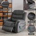 Dual Motor Large Power Lift Recliner Chair, Electric, Dark Blue