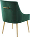 Performance Velvet Upholstered Dining Chair in Green