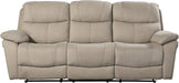 Lapointe Wall-Hugger Manual Double Reclining Sofa, Tan