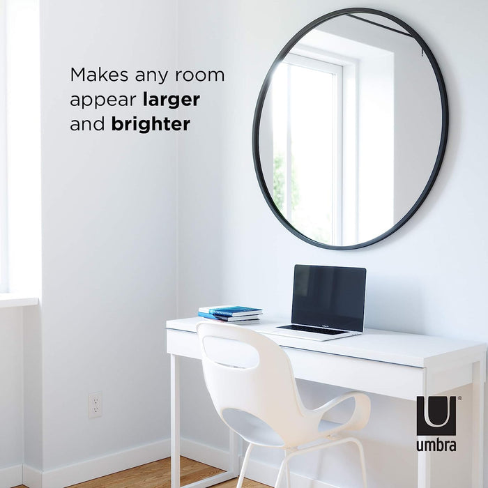 Modern round Rubber Wall Mirror