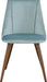 Velvet Upholstered Dining Chair, Lake Green