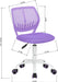 Purple Swivel Chair for Teen Home Office