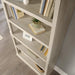 Chalked Chestnut Bookcase with 5 Shelves