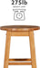 Linon 29″ round Seat Barstool