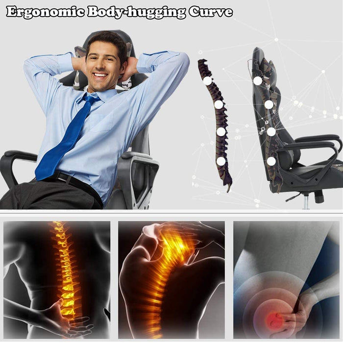 Ergonomic Swivel Chair with Lumbar Support