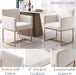 BESTANO Velvet Dining Chairs Set of 4, Cream