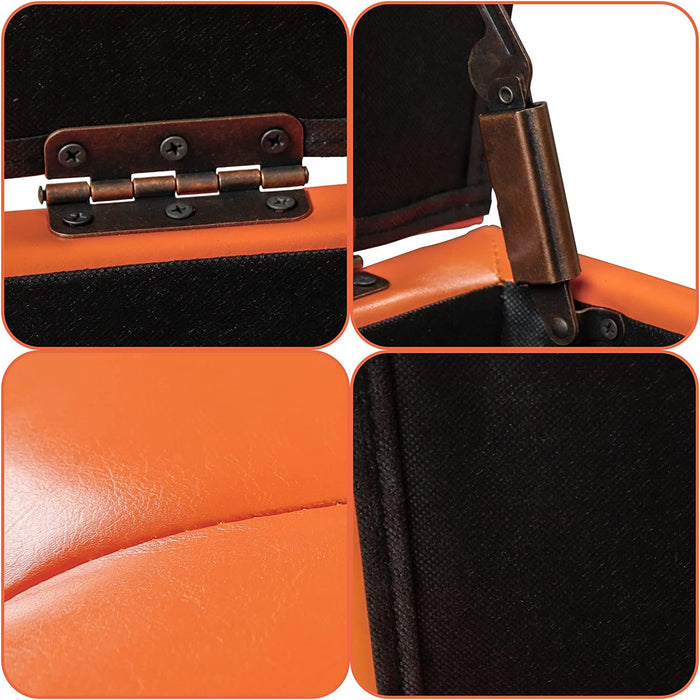 Luxury Leather Storage Ottoman Foot Rest Cube