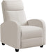 Beige Fabric Recliner Sofa with Thick Cushion