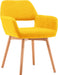 Set of 2 Yellow Modern Accent Dining Chairs