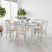 Rustic White Solid Pine Farm Dining Table