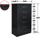 Liz Super Jumbo Black 6 Drawer Storage Chest