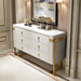 Contemporary White Buffet Table for Home or Hotel