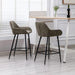 Faux Leather Barstools for Kitchen Counter Set of 2