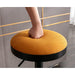 Yellow Fabric Swivel Barstools, Set of 2
