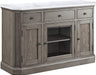 Kitchen and Dining Room Furniture Sets, Marble & Weathered Oak Server