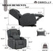 Power Recliner Chair with Vibration Massage and Heated