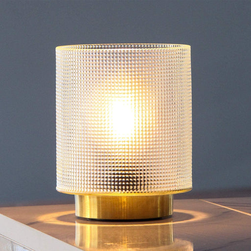 Battery-Operated Glass Lamp with Timer