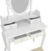 White Vanity Makeup Dressing Table Set