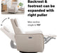 Power Swivel Rocker Recliner Chair with USB Ports,White