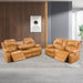 Living Room Sectional Sofa Set, Leather Reclining Sofa Loveseat Couch and Lounge Chair 3 Pieces for Living Room(Sofa（3 Seater）,Red)