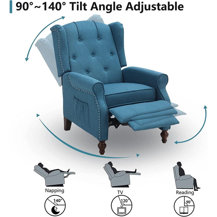 Wingback Recliner Chair with Massage and Heat (Vintage)