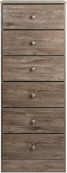 Drifted Gray Astrid 6-Drawer Tall Chest