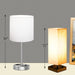 Touch Table Lamps for Bedroom Set of 2 with USB Port