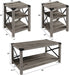 3-Piece Farmhouse Grey Wash Table Set