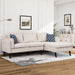 Beige Modern Upholstered L-Shape Sofa