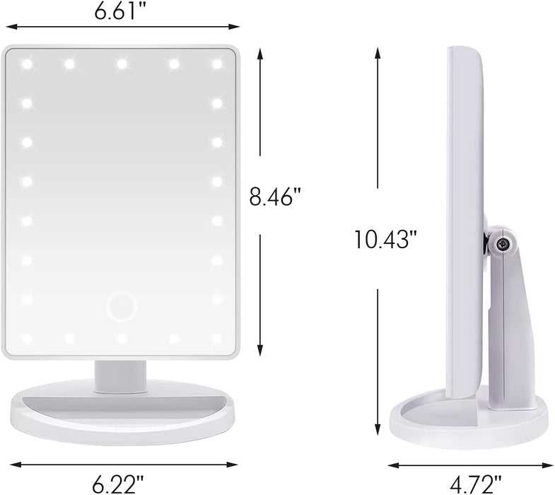 Adjustable Rotation LED Vanity Mirror with Lights