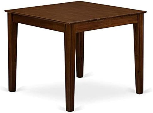 Modern Antique Square Tabletop Dining Table (Walnut)