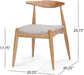 Beige/Oak Francie Dining Chairs