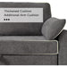Gray Sectional Sleeper Sofa with Storage Chaise
