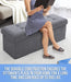 Gray Foldable Tufted Storage Ottoman Bench - 45″
