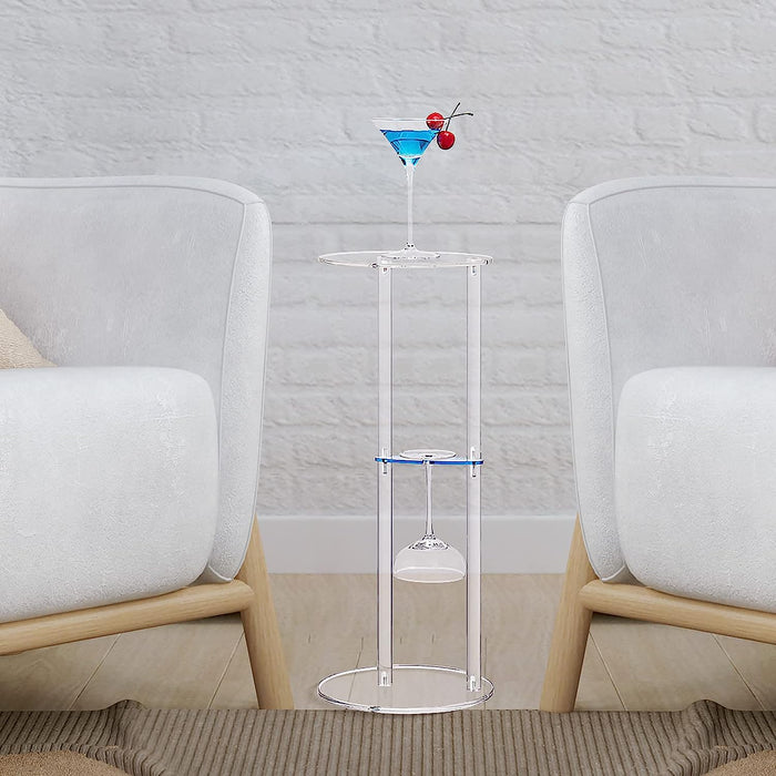 Minimalist Acrylic Drink Table