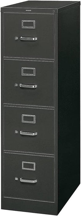 Black 4 Drawer Vertical Letter File Cabinet