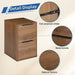 Vertical 2-Drawer Wooden File Cabinet for Home Office