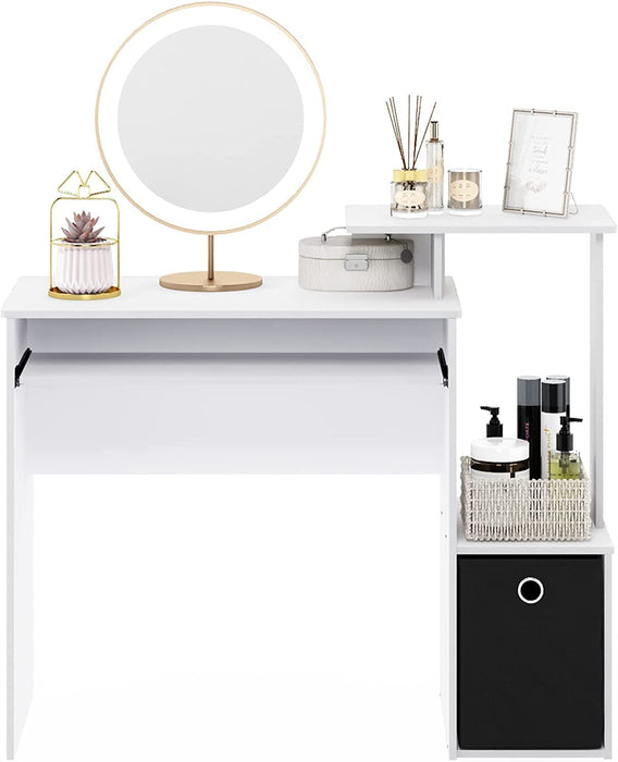 White/Black Econ Desk for Home Office